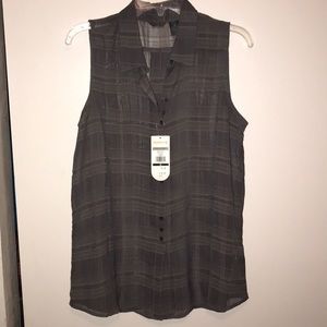 Grey plaid Merrell brand new tank with tags med